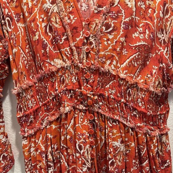 IRO Women’s Size 36 Size 4 Floral Print Lightweight Romper Boho Multi Color - Picture 3 of 9